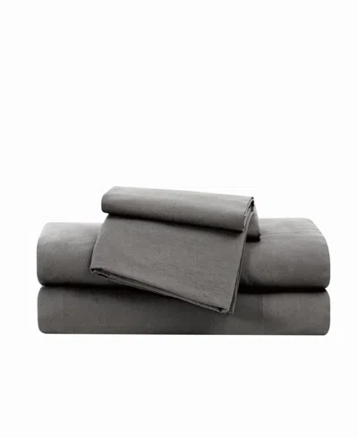 Frye Vintage Washed 140-thread Count Cotton 4-pc. Sheet Set, King In Gray