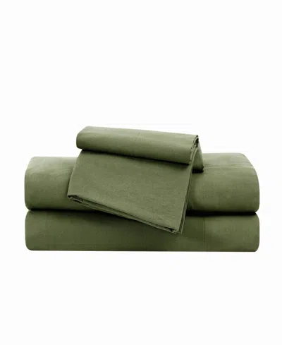 Frye Vintage Washed 140-thread Count Cotton 4-pc. Sheet Set, King In Green