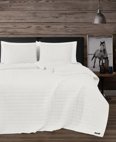 Frye Vintage Washed Cotton 3-pc. Quilt Set, Full/queen In White