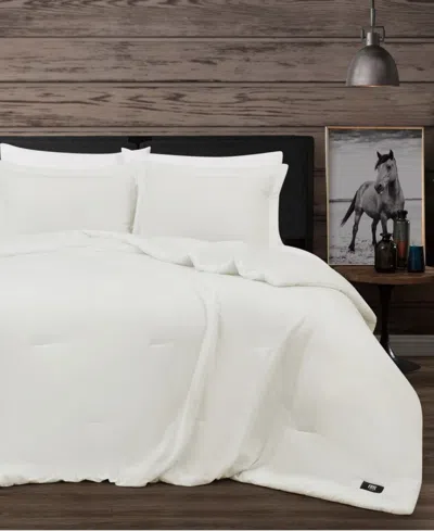 Frye Vintage Washed Cotton 3-pc. Comforter Set, Full/queen In White