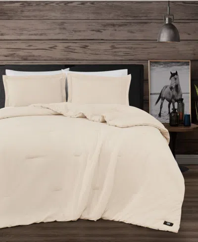 Frye Vintage Washed Cotton 3-pc. Comforter Set, King In Pink