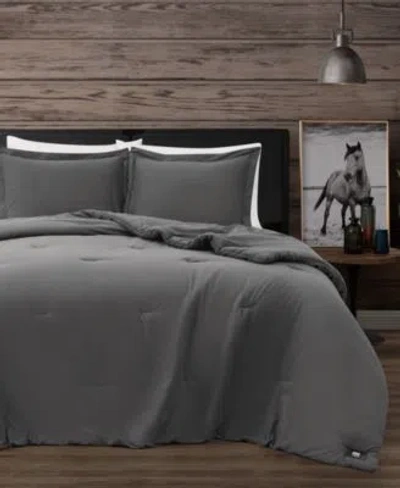 Frye Vintage Washed Cotton Comforter Sets In Gray