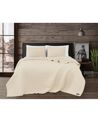Frye Vintage Washed Cotton Quilt Set In Neutral