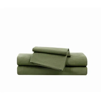 Frye Vintage Washed Cotton Sheet Set In Green