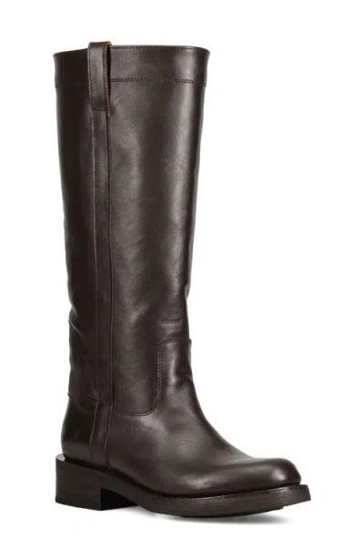 Frye Viv Tall Leather Riding Boots In Brown