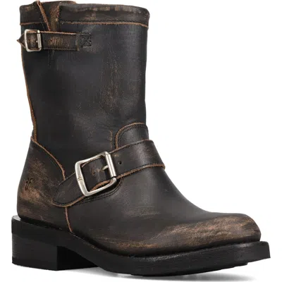 Frye Viv Short Engineer Boot In Black