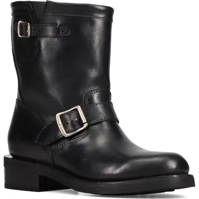 Frye Viv Short Engineer Boot In Black