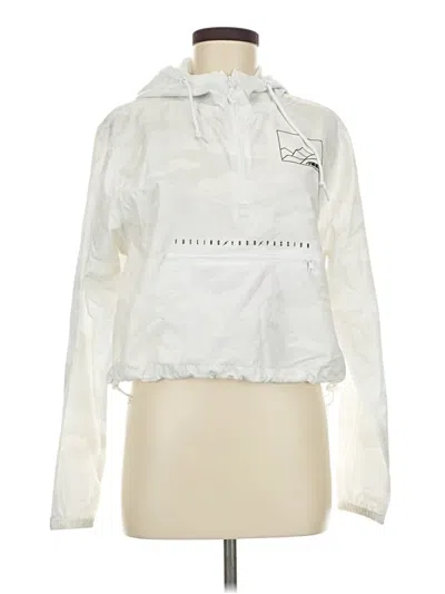 Pre-owned Frye Windbreaker Jacket In White