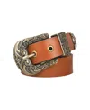Frye Women's 30mm Western Leather Belt In Tan