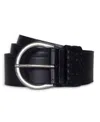 Frye Women's 40mm With Woven Keeper Belt In Black