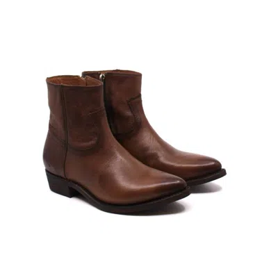 Frye Women's Billy Inside Zip Stone Booties In Brown