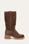 Frye Campus 12r Suede Mid-calf Boots In Brown