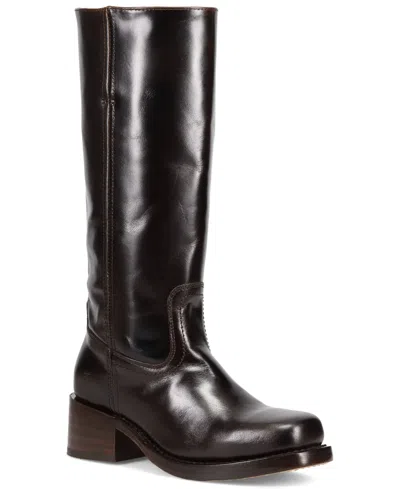 Frye Women's Campus 14l Leather Tall Boots In Black