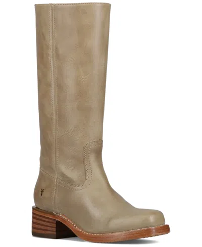 Frye Women's Campus 14l Leather Tall Boots In Green