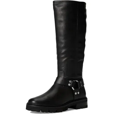 Frye Women's Harness Tall Leather Zip-up Boots In Black
