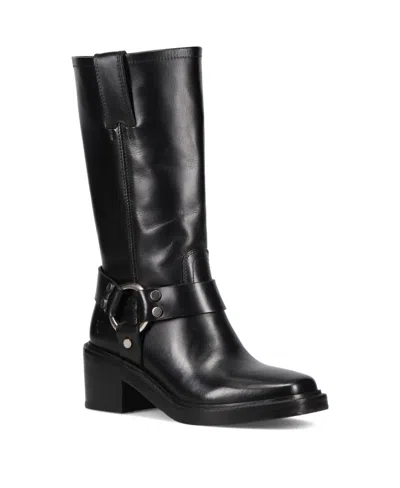 Frye Women's Kate Harness Block Heel Boots In Black
