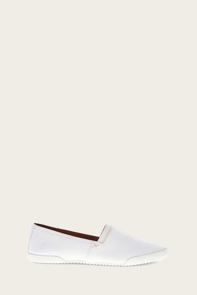 Frye Women's Melanie Slip On In /tumbled M In White