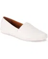 Frye Melanie Leather Slip-on Sneakers In White Leather