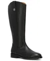 Frye Melissa Button Knee High Riding Boot In Black