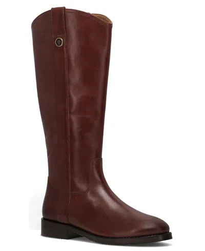 FRYE WOMEN'S MELISSA WESTERN KNEE HIGH LEATHER BOOTS