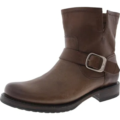 Frye Womens Embellished Ankle Boots In Brown