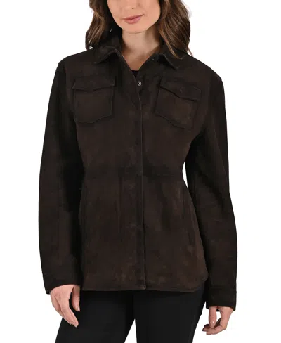 Frye Women´s Goat Suede Jacket In Brown