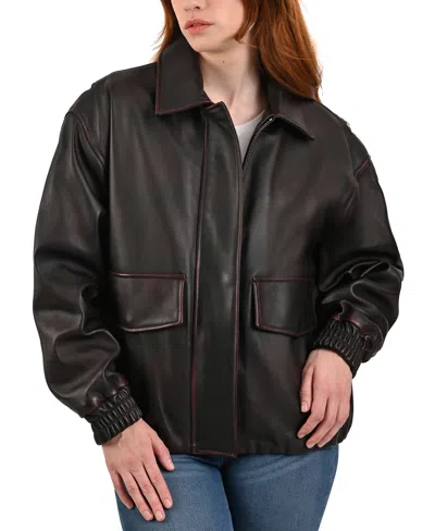Frye Women´s Lamb Leather Jacket In Black