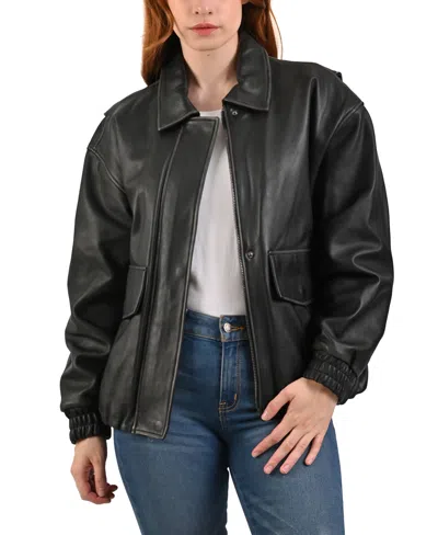 Frye Women´s Lamb Leather Jacket In Black