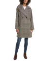 Frye Wool-blend Coat In Brown