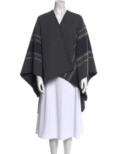 Pre-owned Frye Wool Striped Sweater In Gray