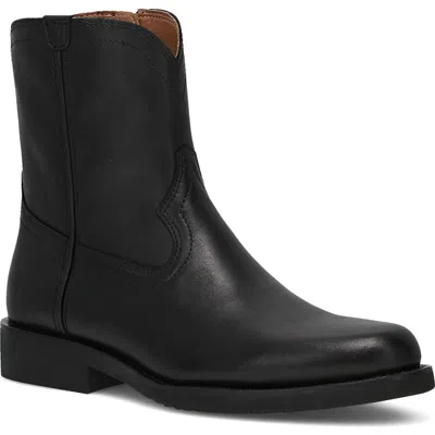 Frye Wyatt Inside Zip Western Boot In Black