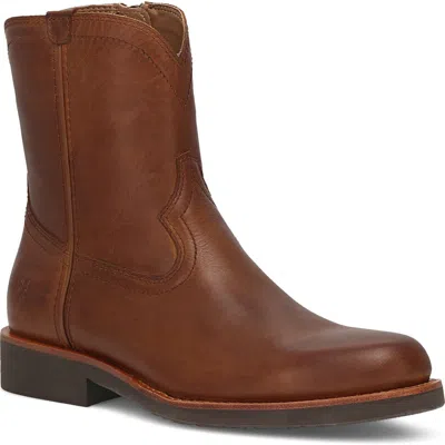 Frye Wyatt Inside Zip Western Boot In Brown