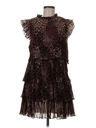 Pre-owned Fsl Apparel Cocktail Dress In Brown