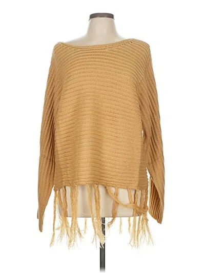 Pre-owned Fsl Apparel Poncho In Brown