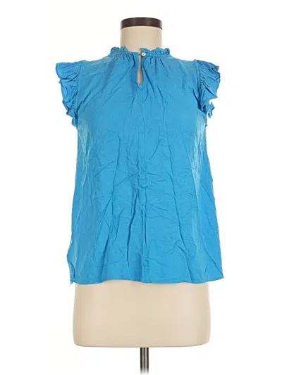 Pre-owned Fsl Apparel Sleeveless Blouse In Blue