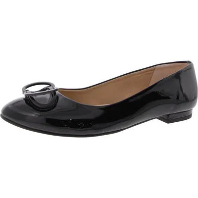 Fs/ny Womens Leather Flat Shoes In Black