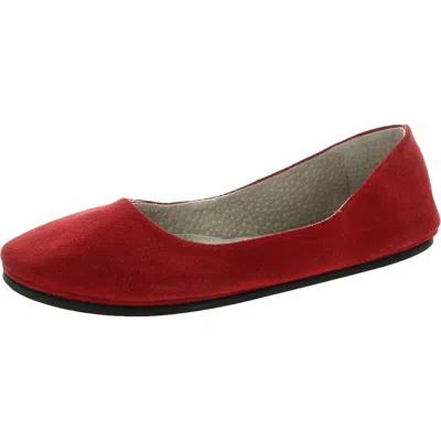 Fs/ny Womens Suede Ballet Flats In Red