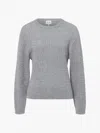 Ftc Cashmere Pullover With Cable In Grey