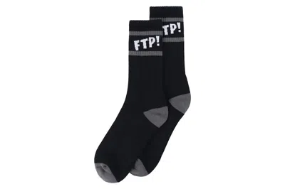 Pre-owned Ftp Boris Font Socks Black