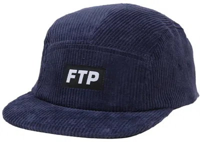 Pre-owned Ftp Corduroy Camp Hat In Navy Blue