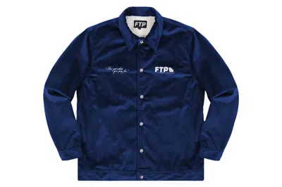 Pre-owned Ftp Diamond Dealer Coaches Jacket Royal