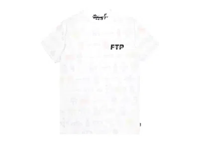 Pre-owned Ftp Men's  13 Year Anniversary Logo Tee Shirt In White