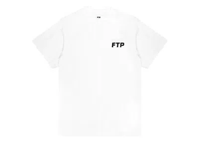 Pre-owned Ftp Men's  14 Year Anniversary Logo Tee Shirt In White