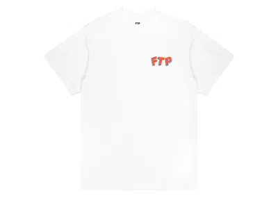 Pre-owned Ftp Men's  3d Logo Tee Shirt In White