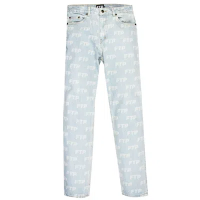 Pre-owned Ftp Men's  All Over Denim Pant In Blue