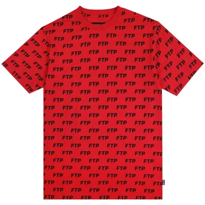 Pre-owned Ftp Men's  Allover Tee Shirt In Red