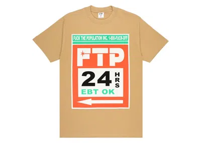 Pre-owned Ftp Men's  Atm Tee Shirt In Khaki
