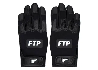 Pre-owned Ftp Men's  Batting Gloves In Black