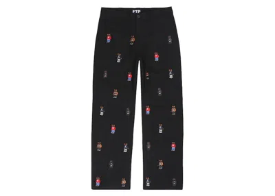 Pre-owned Ftp Men's  Bear Chino Pant In Black
