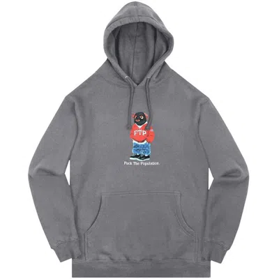 Pre-owned Ftp Men's  Bear Pullover In Charcoal